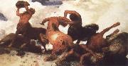 Arnold Bocklin Centaur Fight USA oil painting artist